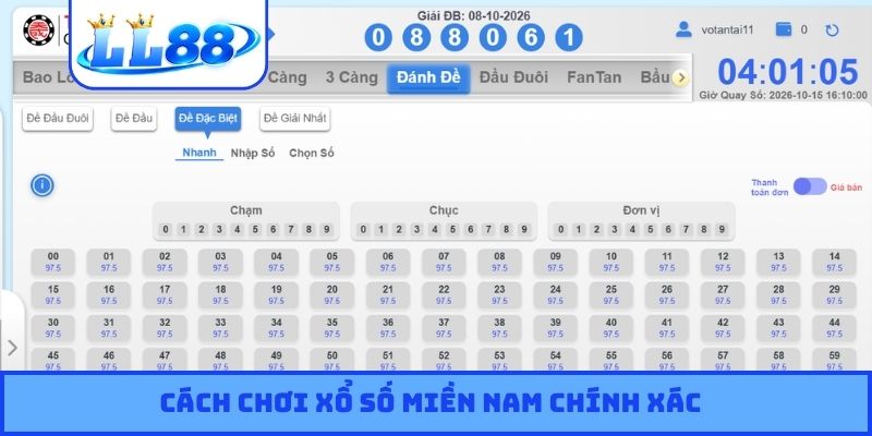 Cách chơi xổ số miền Nam chính xác