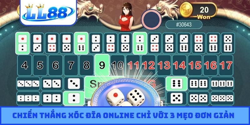 Chiến thắng xóc đĩa online chỉ với 3 mẹo đơn giản