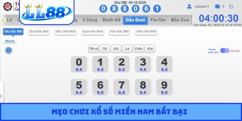 Mẹo chơi xổ số miền Nam bất bại